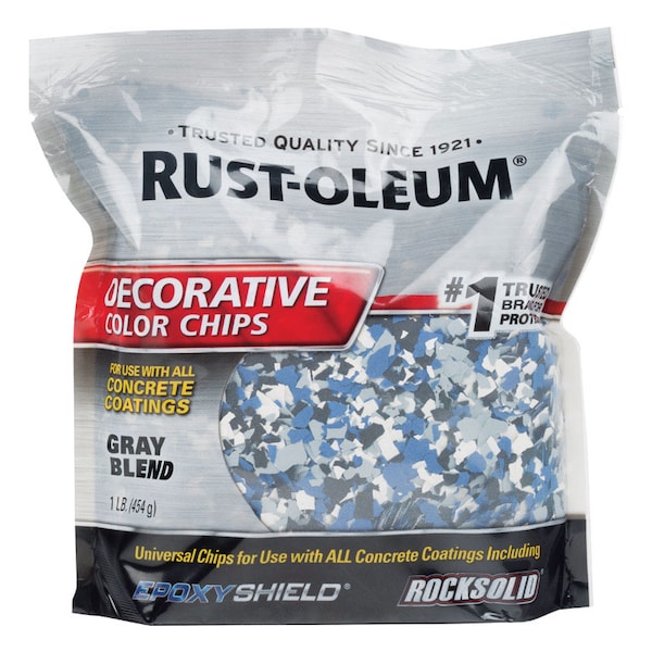 Rust-Oleum Rust-Oleum EpoxyShield Indoor and Outdoor Gray Blend Decorative Color Chips 1 lb 301359 - main
